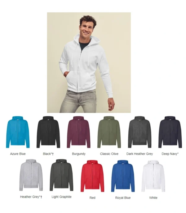 Fruit of the Loom  Full SS16 Zip Hoodie